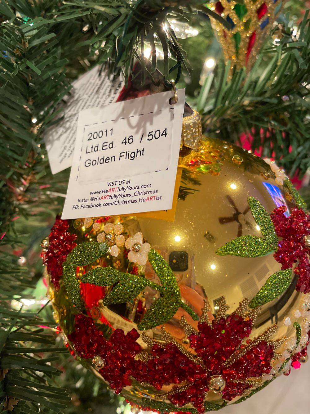 HY Golden Flight  ornament collectible - Main Image 3