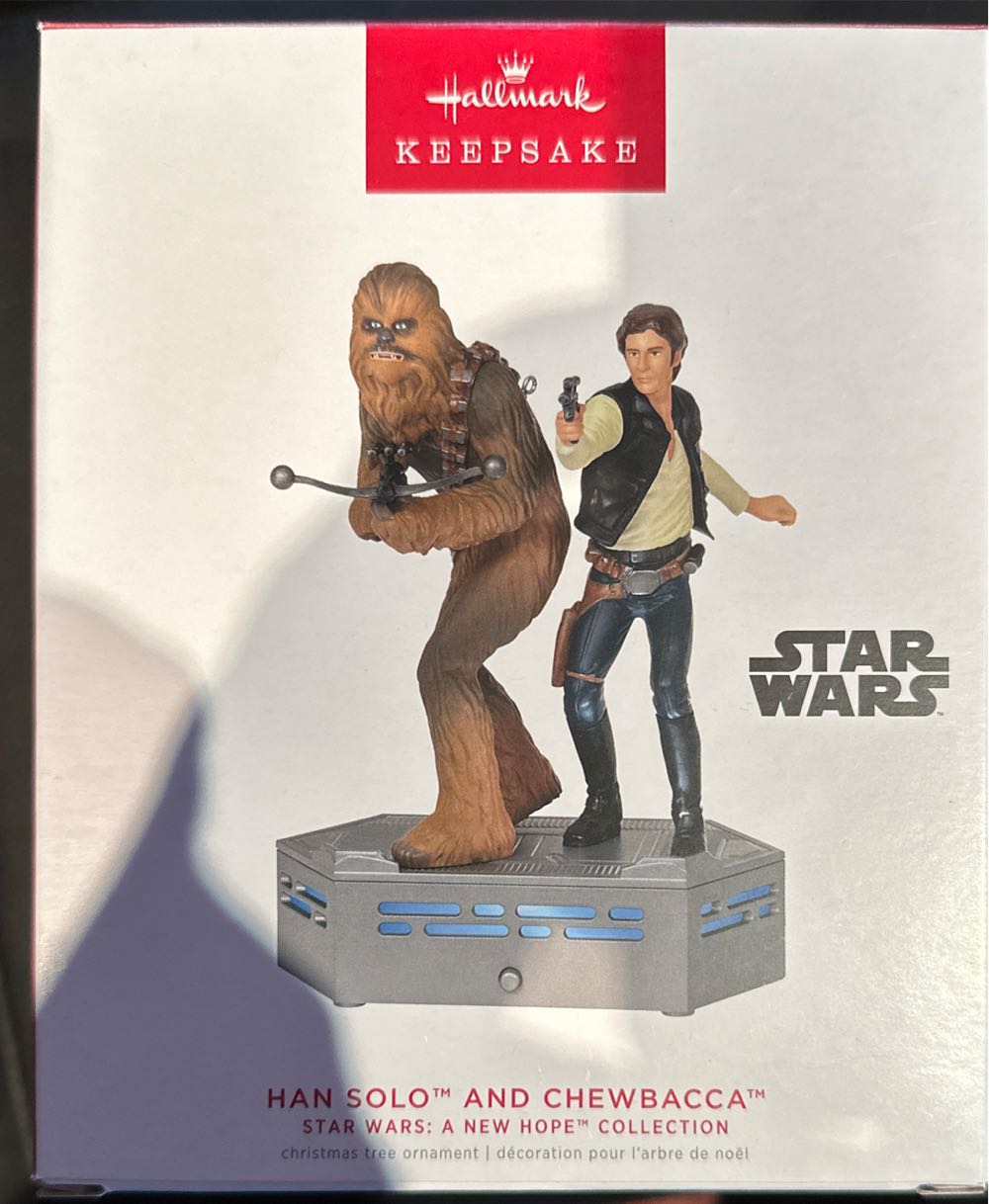 SW Storyteller Han Solo & Chewbacca  ornament collectible - Main Image 1