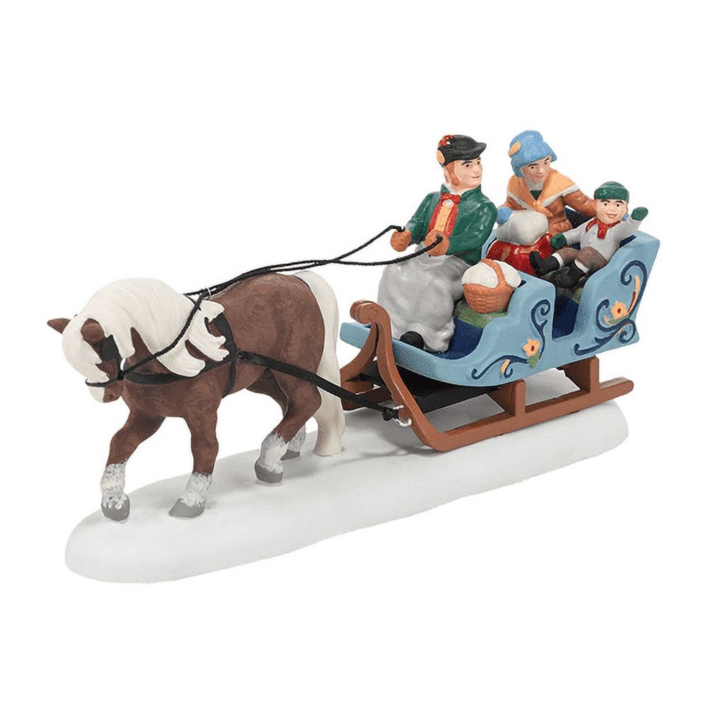 Alpine Sleigh Ride - Alpine Village Series (Department 56) ornament collectible - Main Image 2