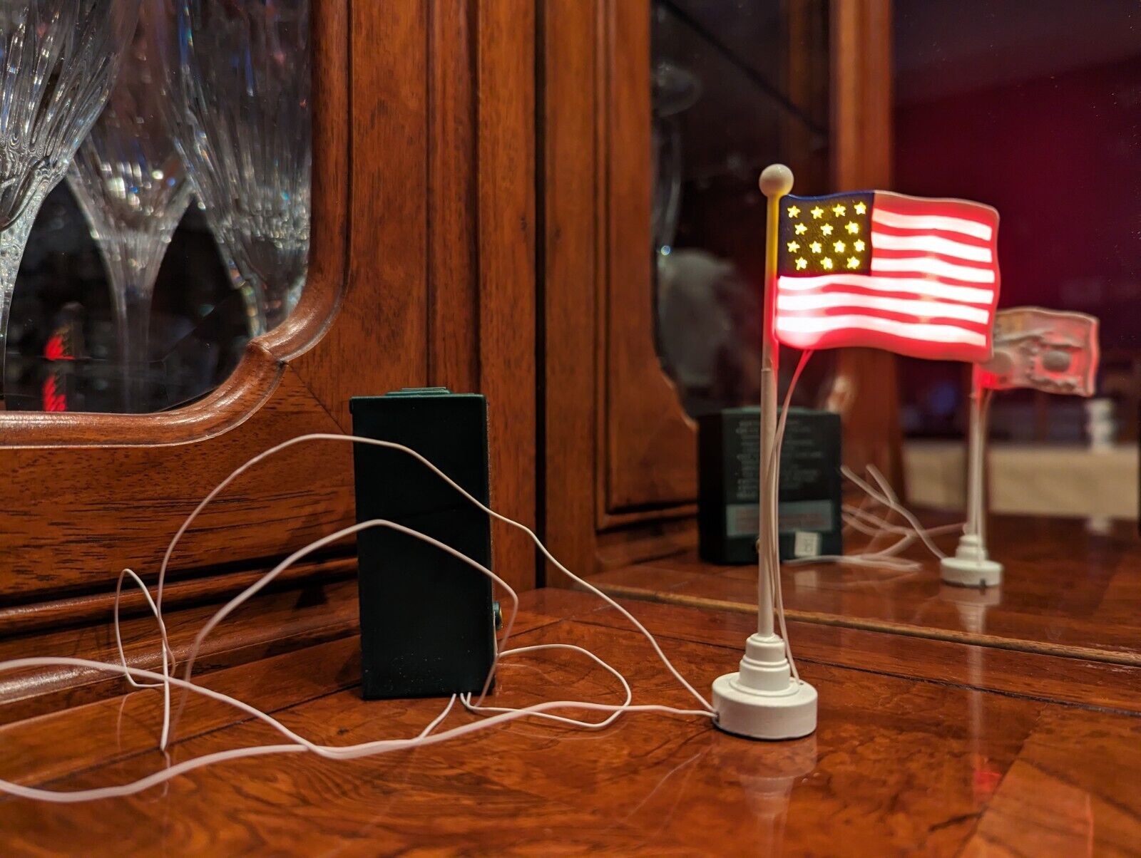 Waving Flag - The Original Snow Village (Department 56) ornament collectible - Main Image 2