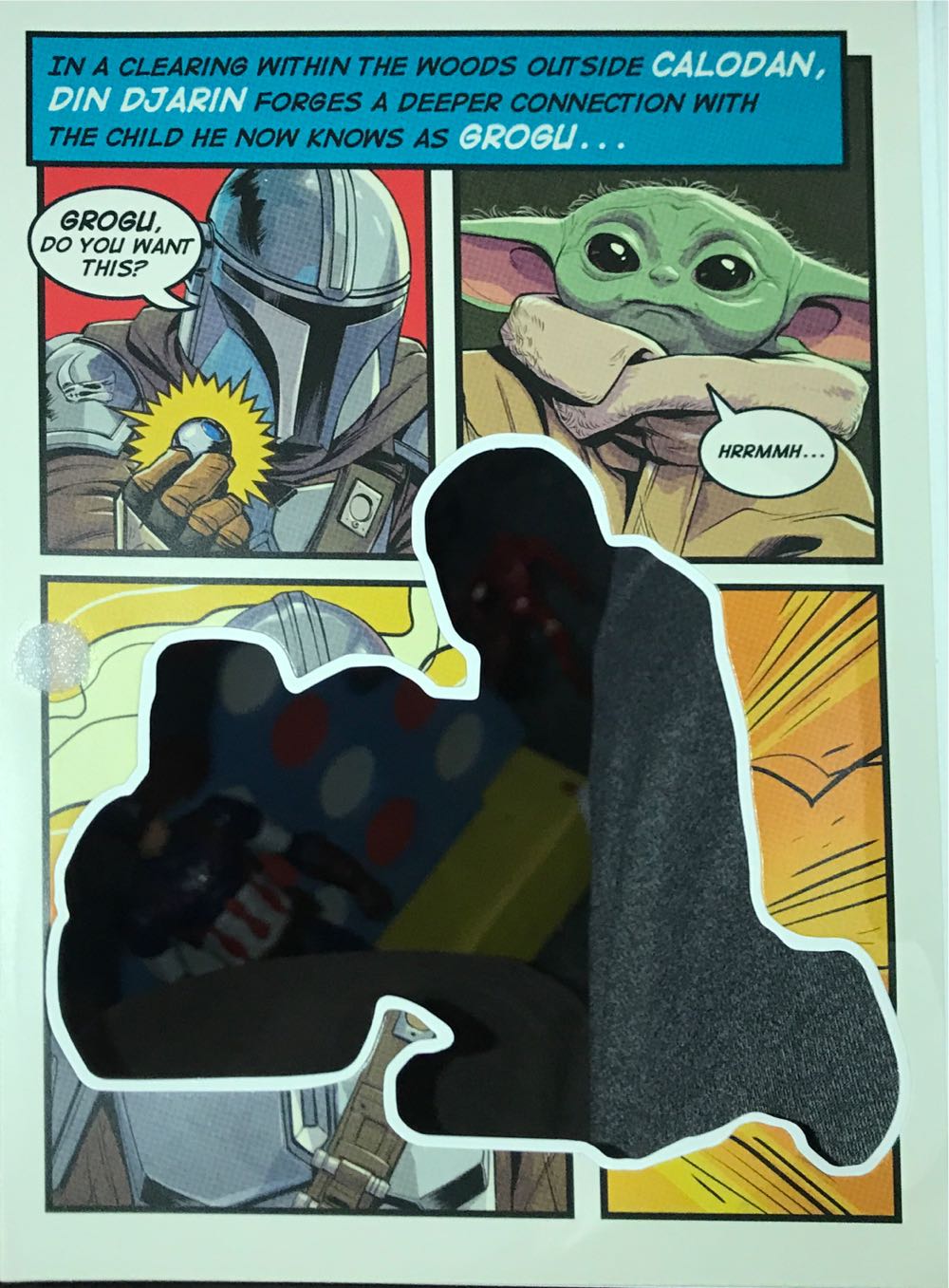 Hallmark Walmart Only Star Wars The Mandalorian & Grogu Comic Box Ornament Set - Hallmark: Walmart Exclusive (Star Wars: The Mandalorian) ornament collectible [Barcode 763795836598] - Main Image 2