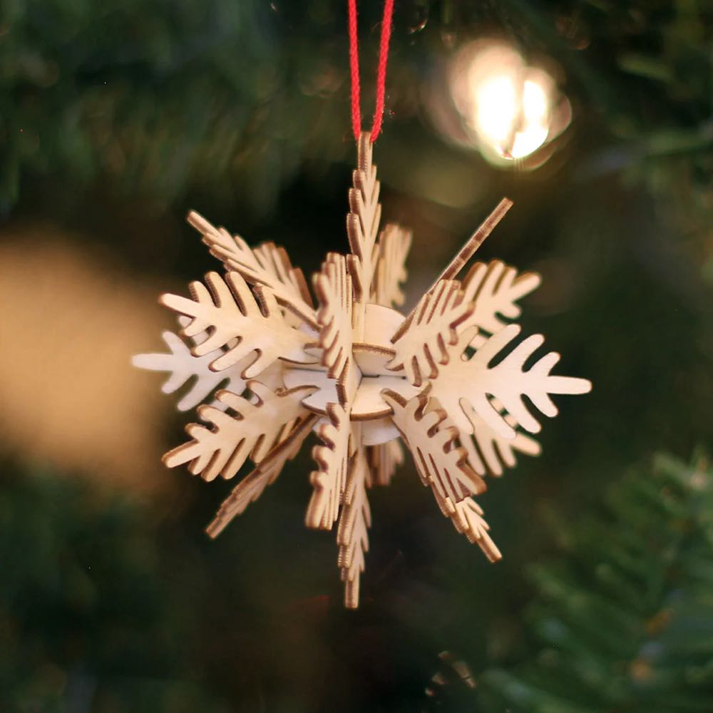 Acrylic Ornament - Wreath & Candle