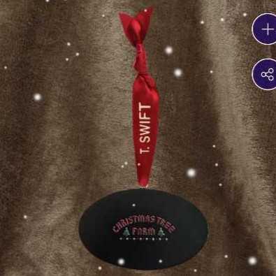 Under The Mistletoe Watching The Fire Glow - Christmas Tree Farm (Taylor Swift) ornament collectible - Main Image 2