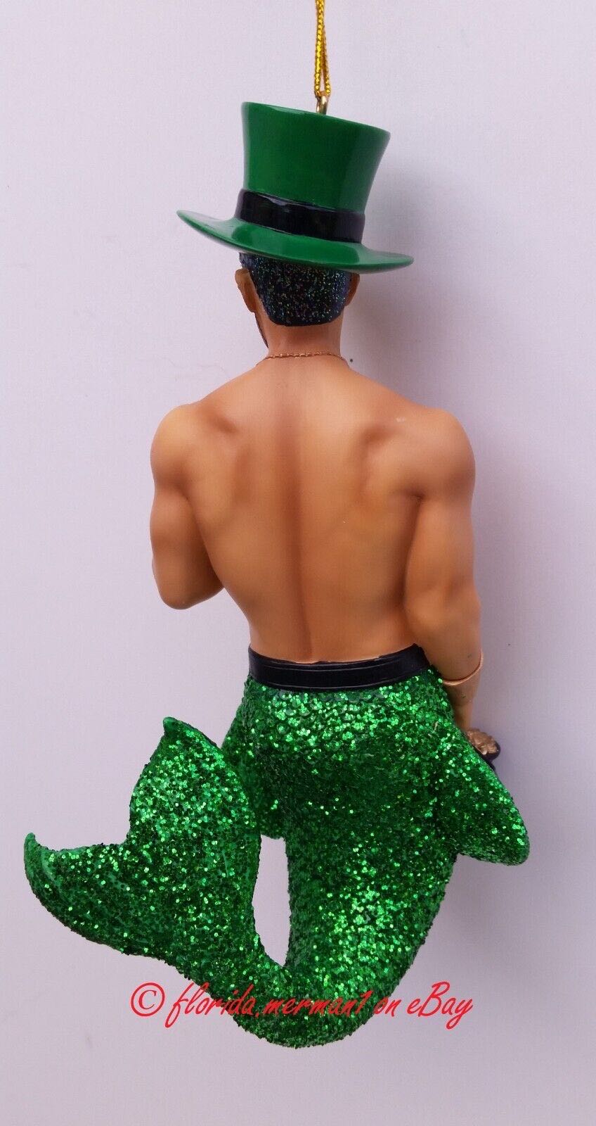 Rare December Diamonds Lucky Charm Irish Merman ...  ornament collectible [Barcode 807962908357] - Main Image 2