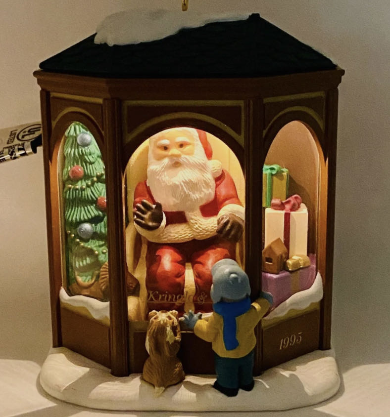 Coming To See Santa - Santa (Magic Window Santa) ornament collectible - Main Image 2