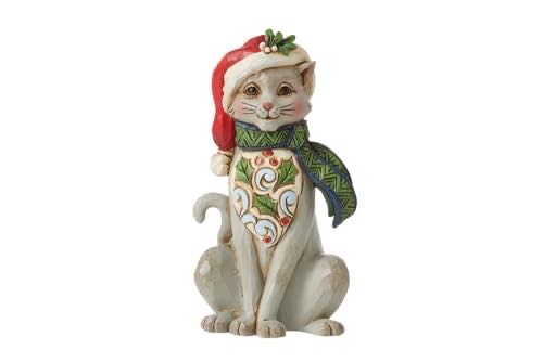 Enesco Jim Shore Heartwood Creek Four Seasons Mini Christmas Cat Figurine  ornament collectible [Barcode 028399364756] - Main Image 1