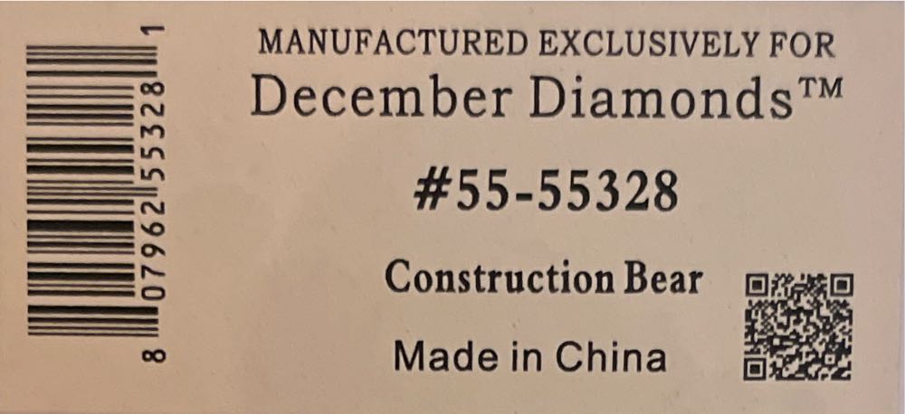 Construction Bear - Poke The Bear ornament collectible [Barcode 807962553281] - Main Image 2