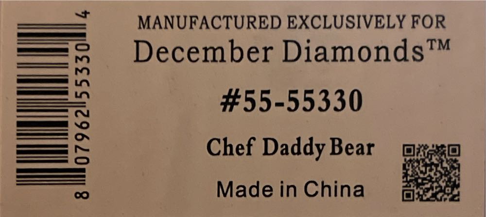 Chef Daddy Bear - Poke The Bear ornament collectible [Barcode 807962553304] - Main Image 2