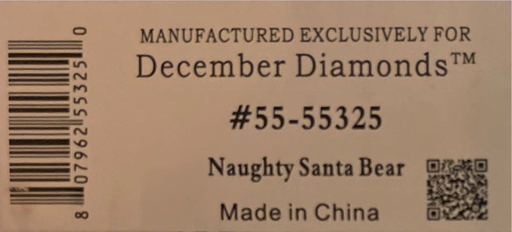 Naughty Santa Bear - Poke The Bear ornament collectible [Barcode 807962553250] - Main Image 2