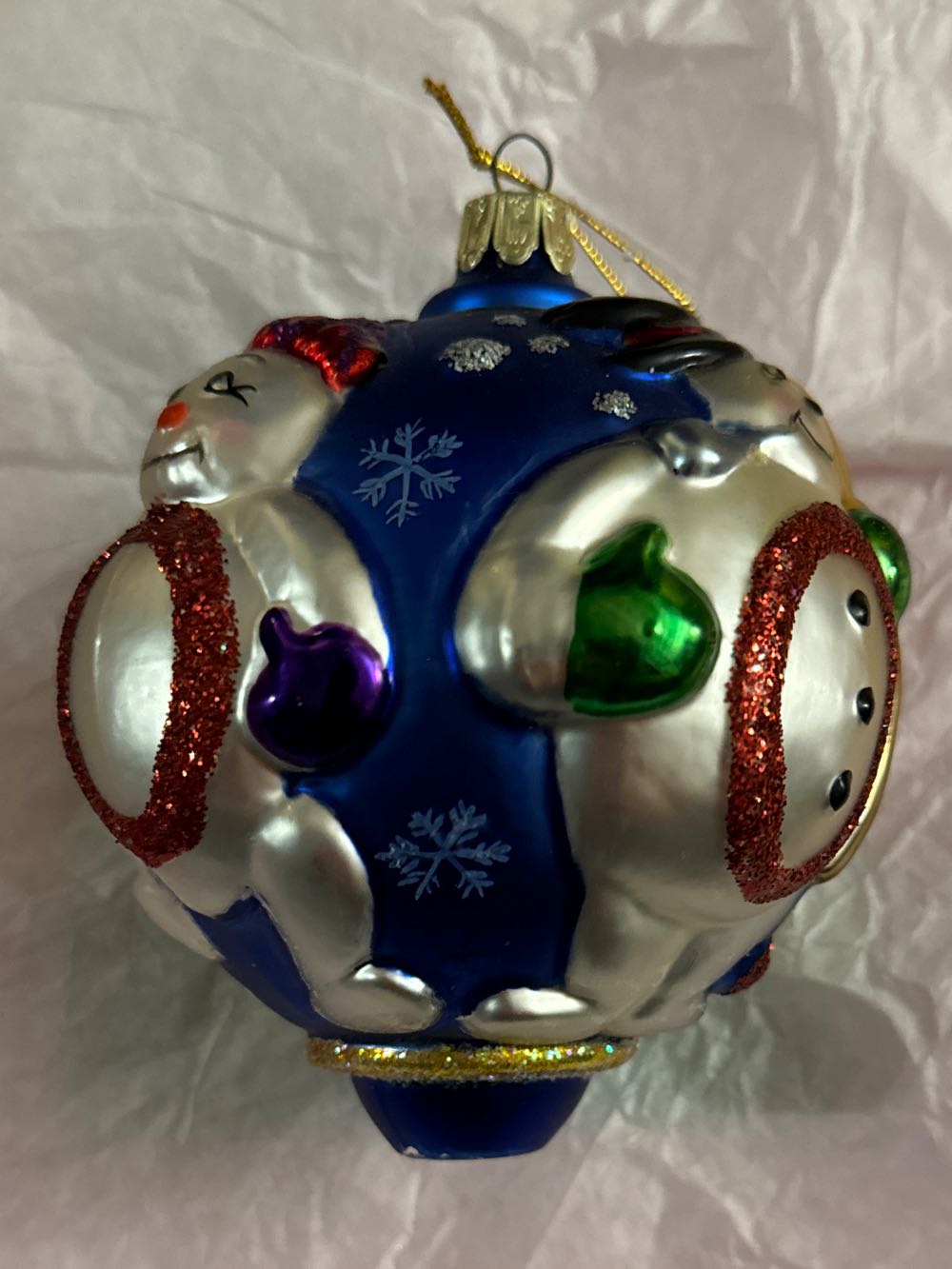 2000 Snowmen Ball  ornament collectible - Main Image 2
