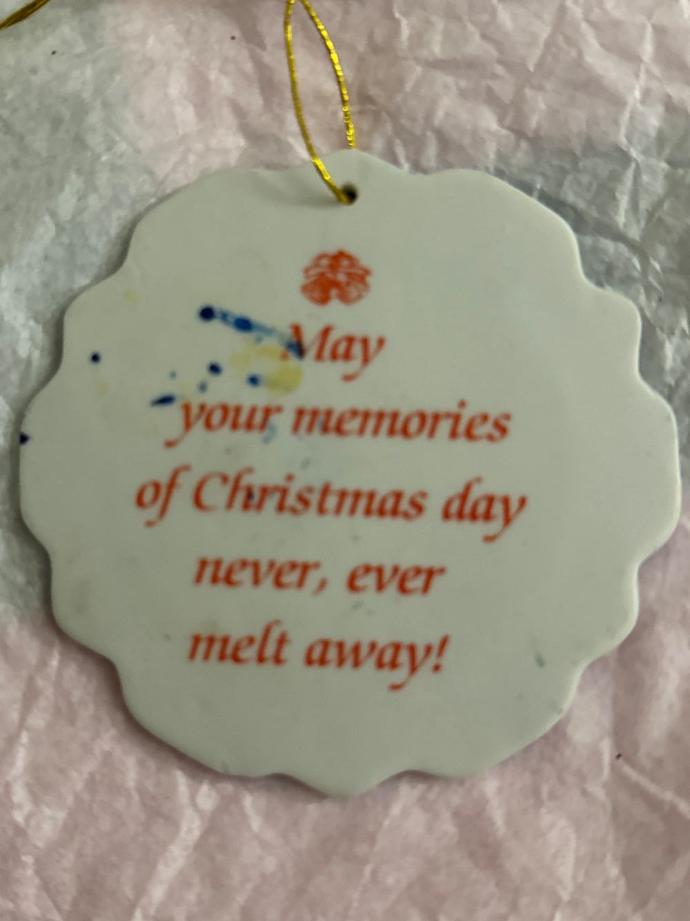 Blue & White Plate: Christmas Tree  ornament collectible - Main Image 2