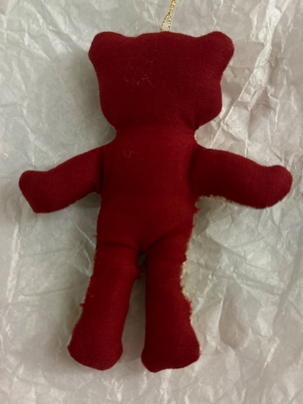 Red and White Fabric Figurine  ornament collectible - Main Image 2