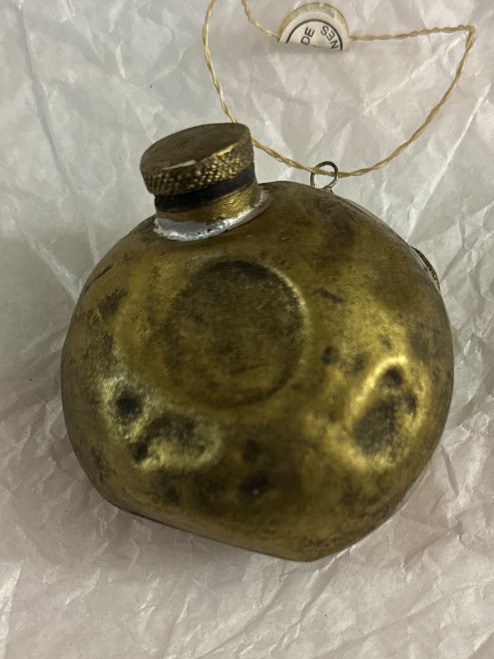 WWII Russian Army Brass Double Oil Can  ornament collectible - Main Image 1