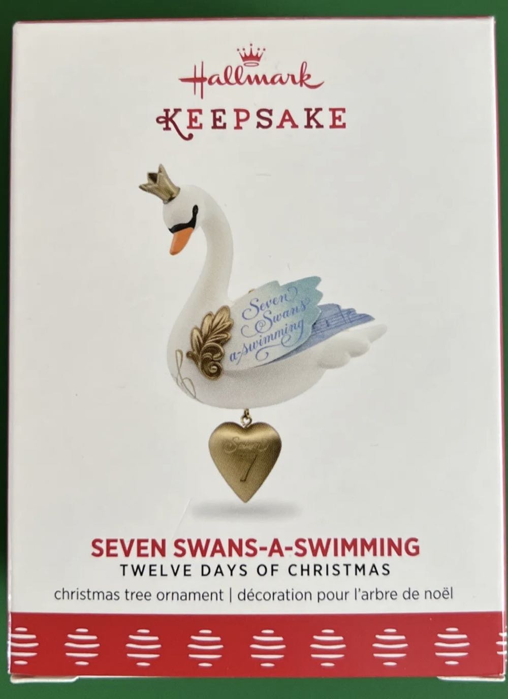 Twelve Days Of Christmas #7: Seven Swans-A-Swimming - Twelve Days Of Christmas ornament collectible - Main Image 1