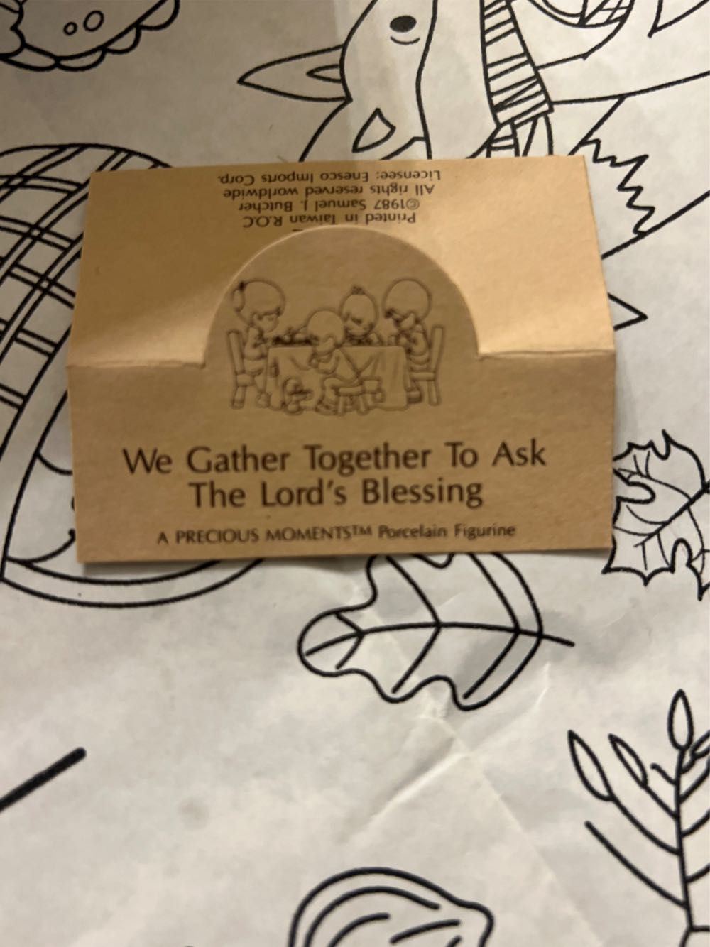 We Grther Together To Ask The Lord‘S Blessing, Precious Moments  ornament collectible - Main Image 2