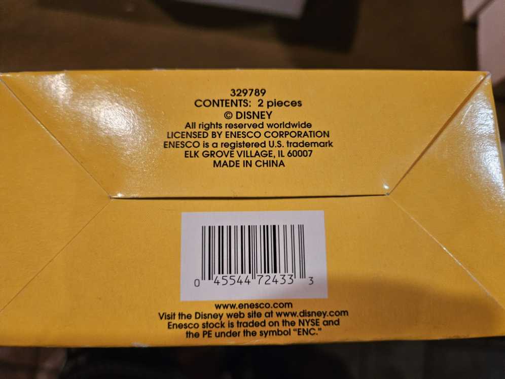 Disney By Enesco Mickey Mouse Holiday Set Of 2 & Pieces New Minnie Pcs  ornament collectible [Barcode 045544724333] - Main Image 2