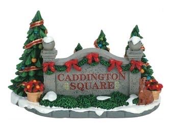 Lemax Christmas Village Caddington Village Sign  ornament collectible [Barcode 728162635648] - Main Image 1
