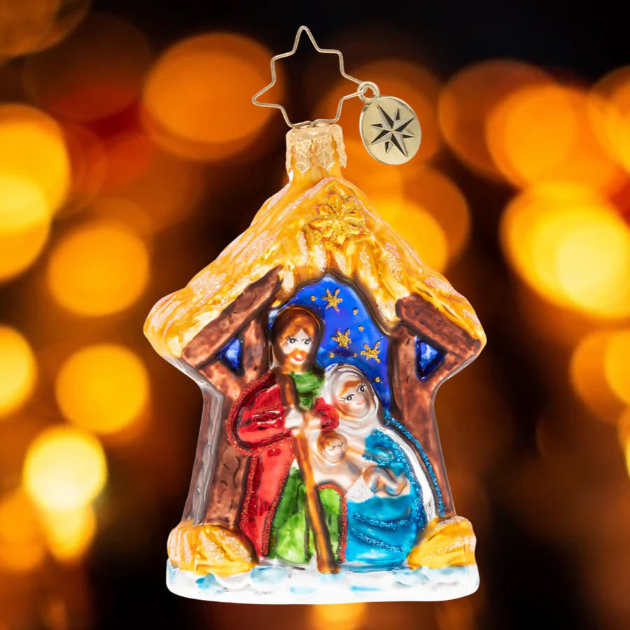 Miracle In The Manger Gem  ornament collectible - Main Image 3