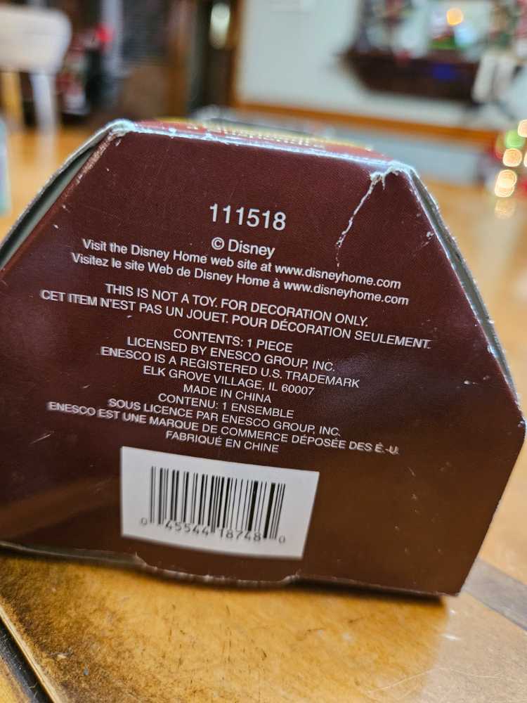 Enesco Disney’s The Lion King Pumbaa Candy Cane Christmas Tree  ornament collectible [Barcode 045544187480] - Main Image 2