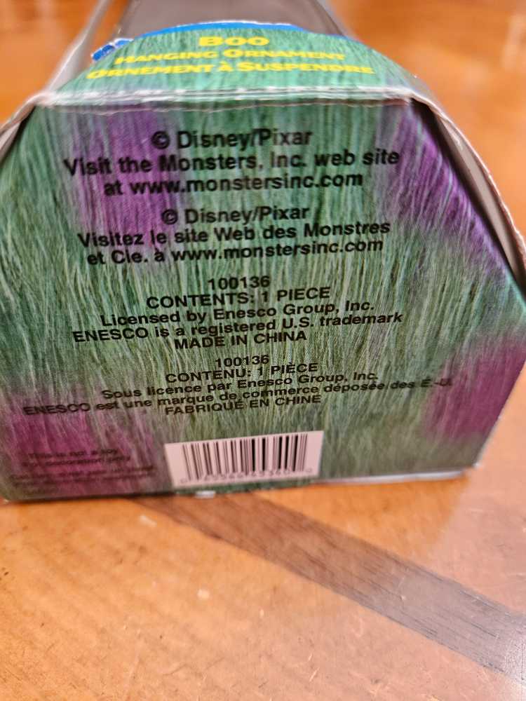 Boo 2  ornament collectible [Barcode 045544453400] - Main Image 2