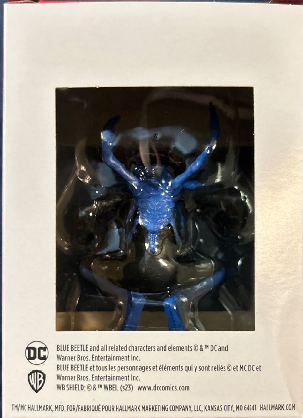 Blue Beetle - Hallmark DC (Blue Beetle) ornament collectible [Barcode 763795839575] - Main Image 3