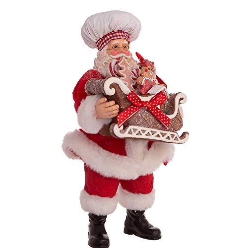 Kurt S. Adler Fa0157 Fabriché Gingerbread Chef Santa Multi-colored  ornament collectible [Barcode 086131591297] - Main Image 1