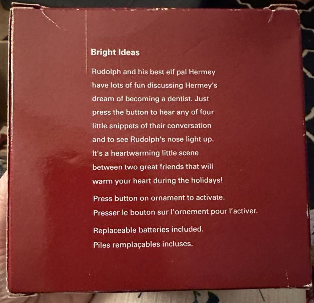 Bright Ideas - Rudolph The Red Nosed Reindeer (Rudolph The Red Nosed Reindeer) ornament collectible [Barcode 661526652618] - Main Image 2