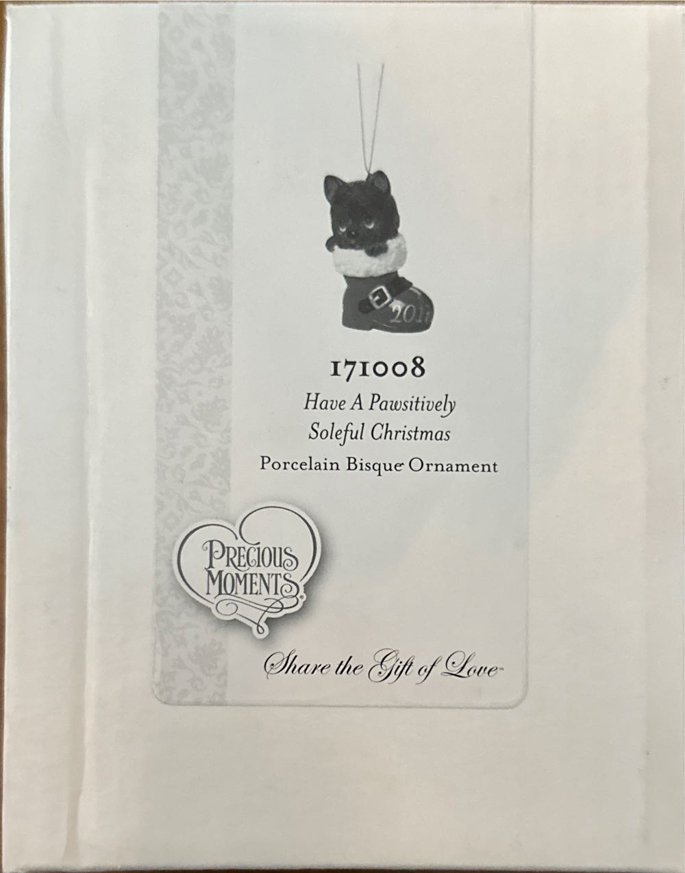 Have A Pawsitively Soleful Christmas Dog In Boot - Precious Moments Ornaments (Christmas) ornament collectible [Barcode 842181101226] - Main Image 2