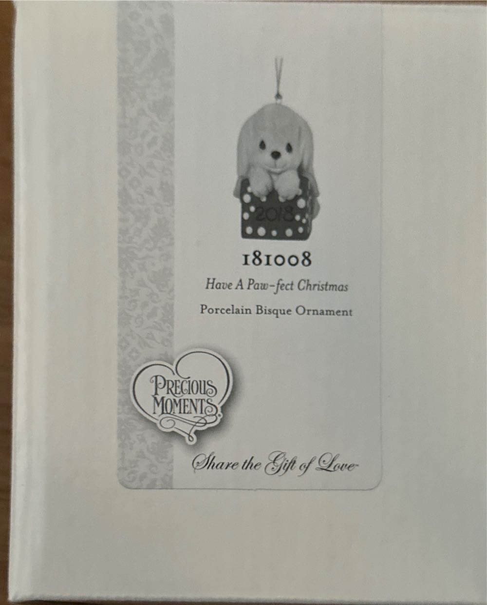 Have A Paw-fect Christmas - Precious Moments Ornaments (Christmas) ornament collectible [Barcode 842181107693] - Main Image 2