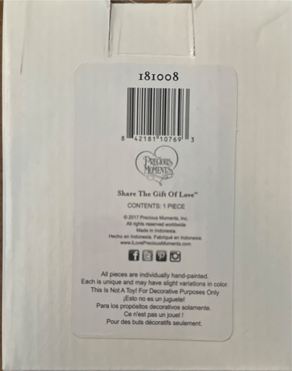 Have A Paw-fect Christmas - Precious Moments Ornaments (Christmas) ornament collectible [Barcode 842181107693] - Main Image 3