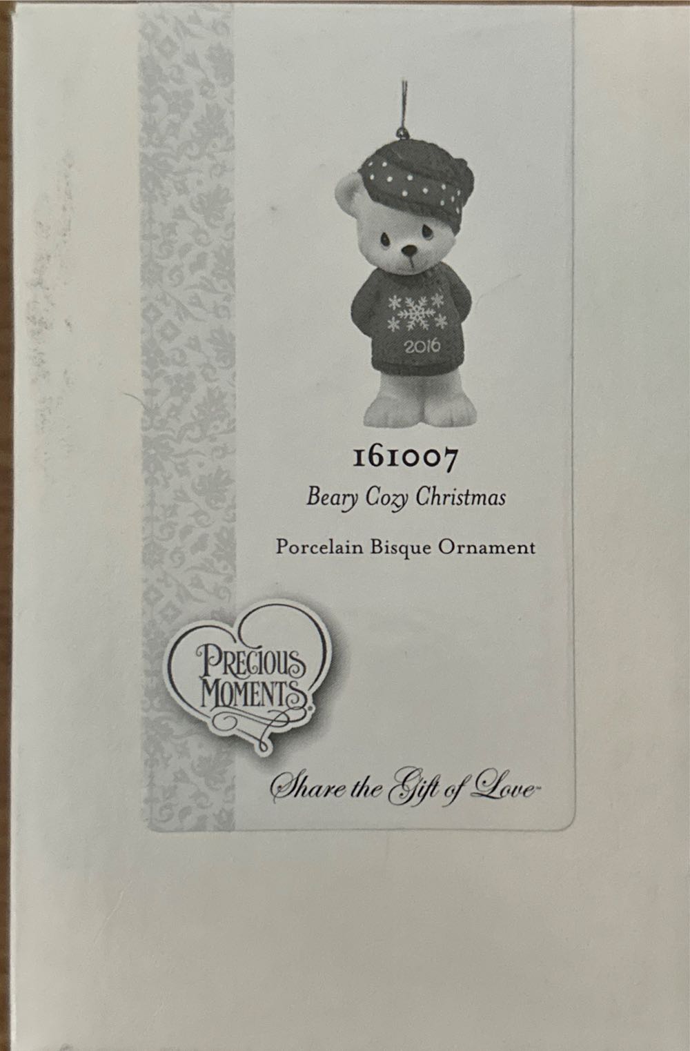 Beary Cozy Christmas - Precious Moments (Christmas) ornament collectible [Barcode 875555035995] - Main Image 2