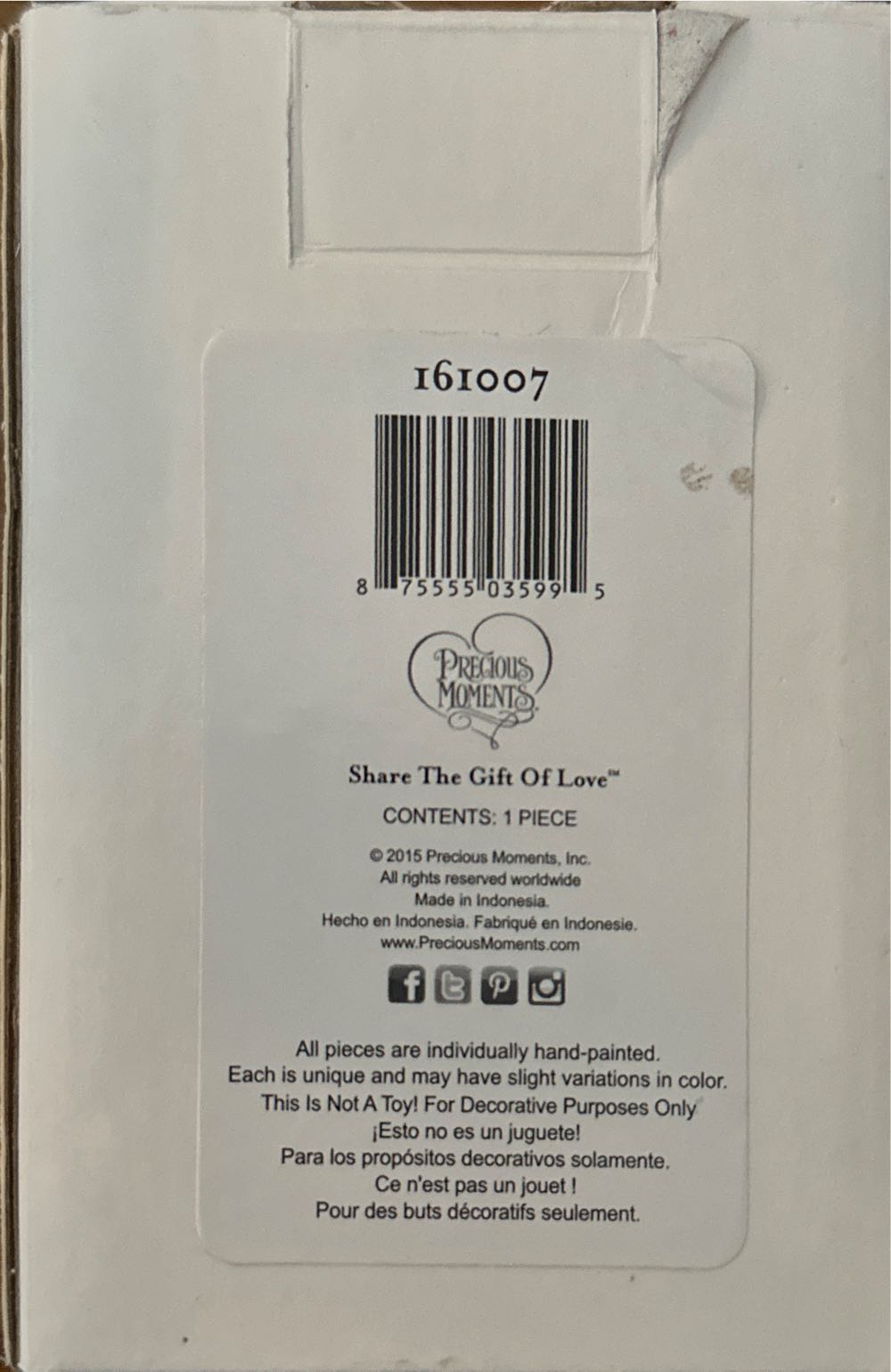 Beary Cozy Christmas - Precious Moments (Christmas) ornament collectible [Barcode 875555035995] - Main Image 3