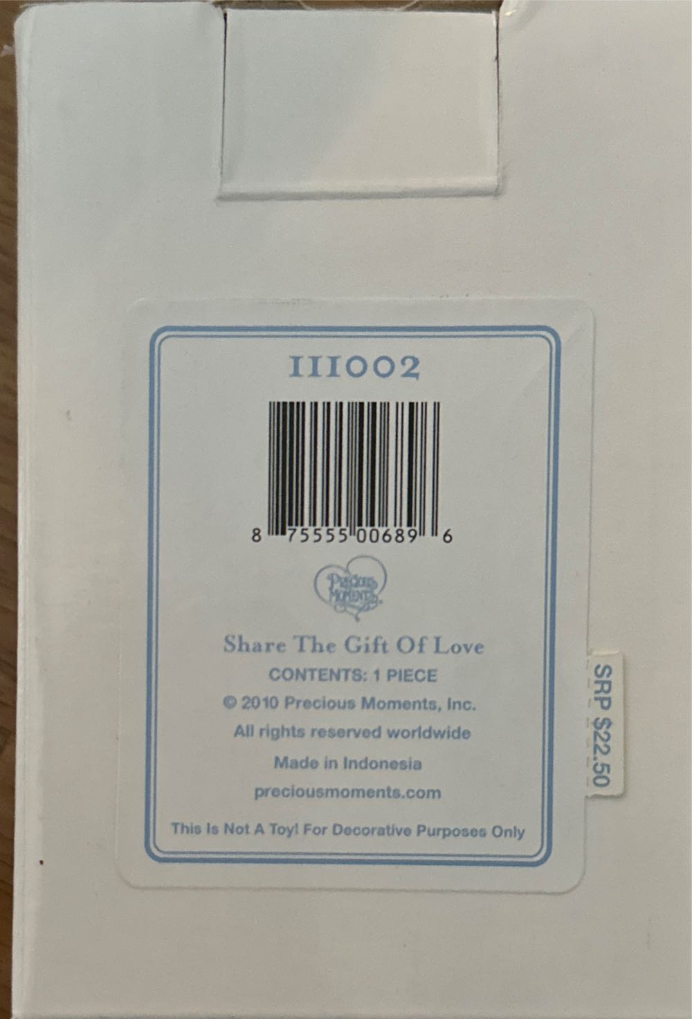 Precious Moments Dated Ornament Love Is The Best Gift Of All - Precious Moments Ornaments (Christmas) ornament collectible [Barcode 875555006896] - Main Image 3