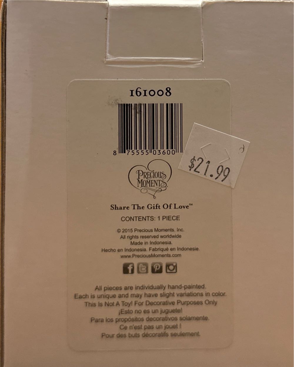 Home For The Howlidays - Precious Moments Ornaments (Christmas) ornament collectible [Barcode 875555036008] - Main Image 3