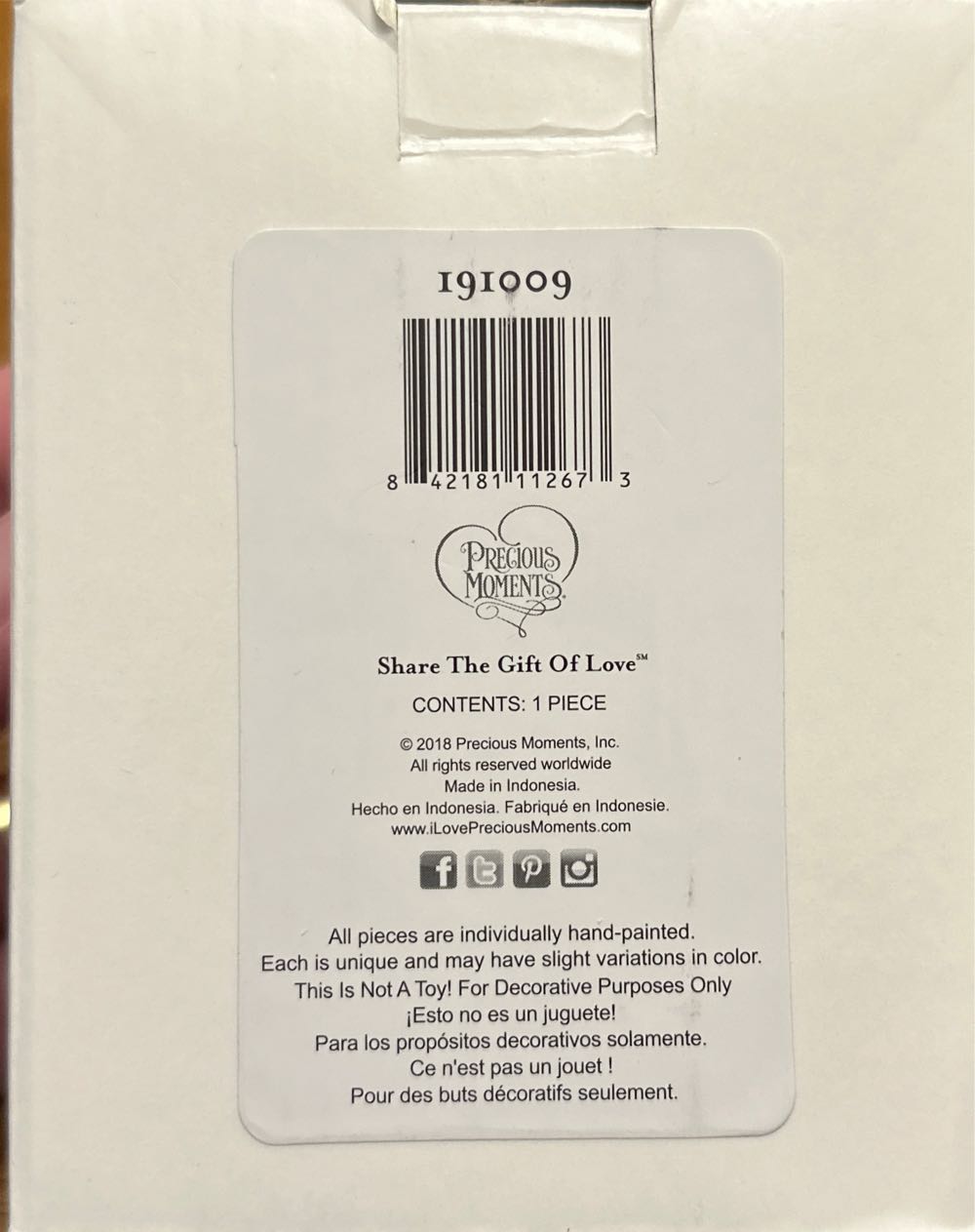 I Love You Lots Llama - Precious Moments Ornaments (Christmas) ornament collectible [Barcode 842181112673] - Main Image 3