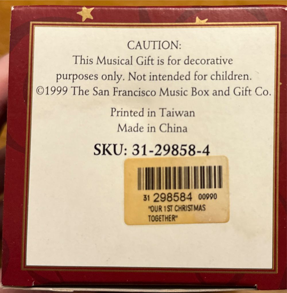 Our 1st Christmas Together Christmas Melody  (Christmas) ornament collectible - Main Image 4