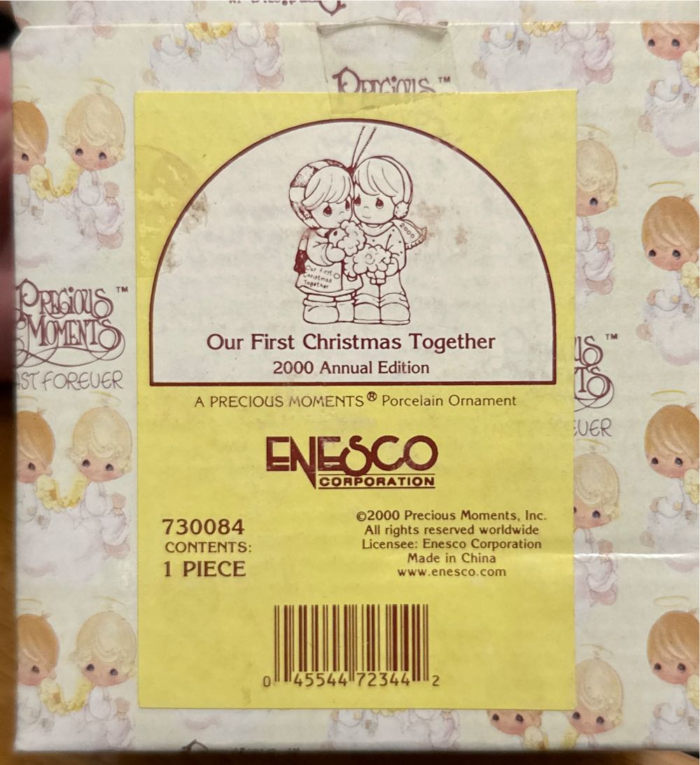 Our First Christmas Together - Precious Moments Ornaments (Christmas) ornament collectible [Barcode 045544723442] - Main Image 3