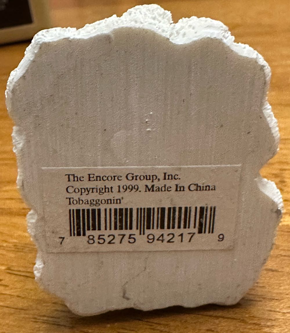 Snow Buddies Tobaggonin’ Figure - Snow Buddies (Christmas) ornament collectible - Main Image 2