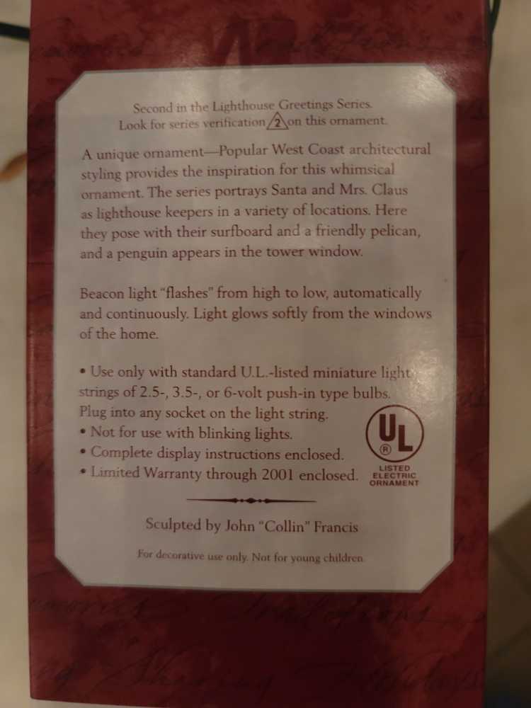 Lighthouse Greetings - Illuminated Lighthouses (Lighthouses) ornament collectible - Main Image 4