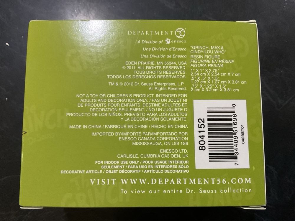 Hallmark The Grinch Christmas Tree Ornament - The Grinch Village ornament collectible [Barcode 9300728001930] - Main Image 3