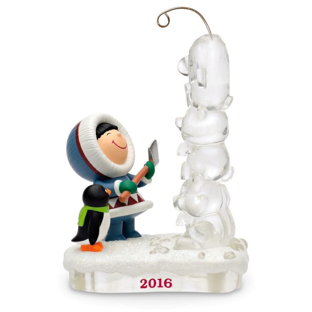 Frosty Friends - 2016 - #37 - Ice Totem Pole - Frosty Friends (Collectible Series) ornament collectible - Main Image 1