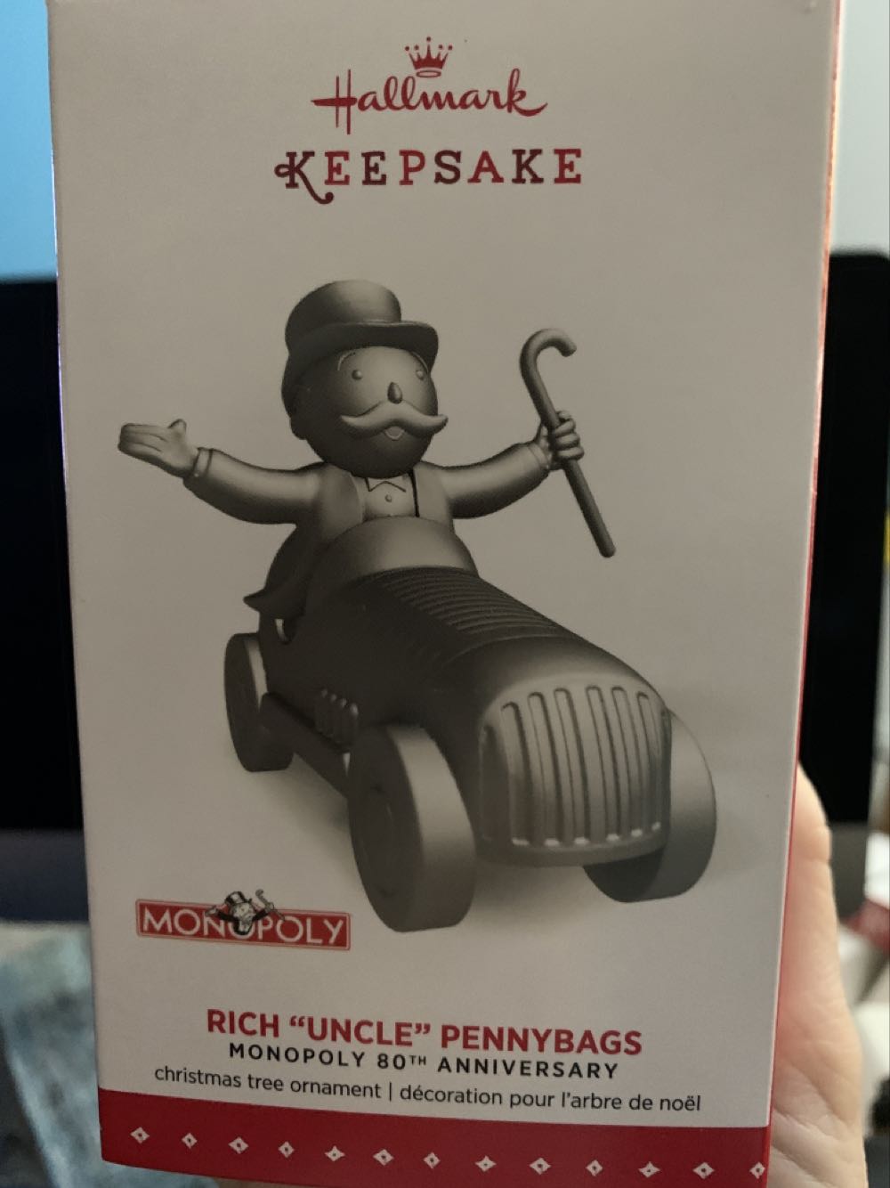 Monopoly Rich “Uncle” Pennybags LTD ED  (80th Anniversary) ornament collectible - Main Image 2