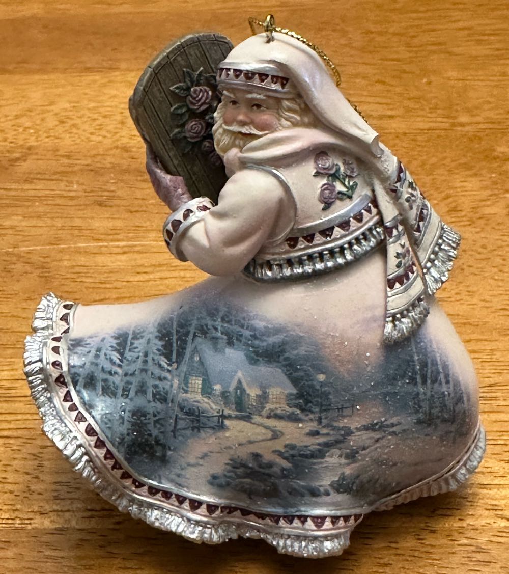 Winter Path Of Welcome Santa - Thomas Kinkade Old World Santas (Christmas) ornament collectible - Main Image 1