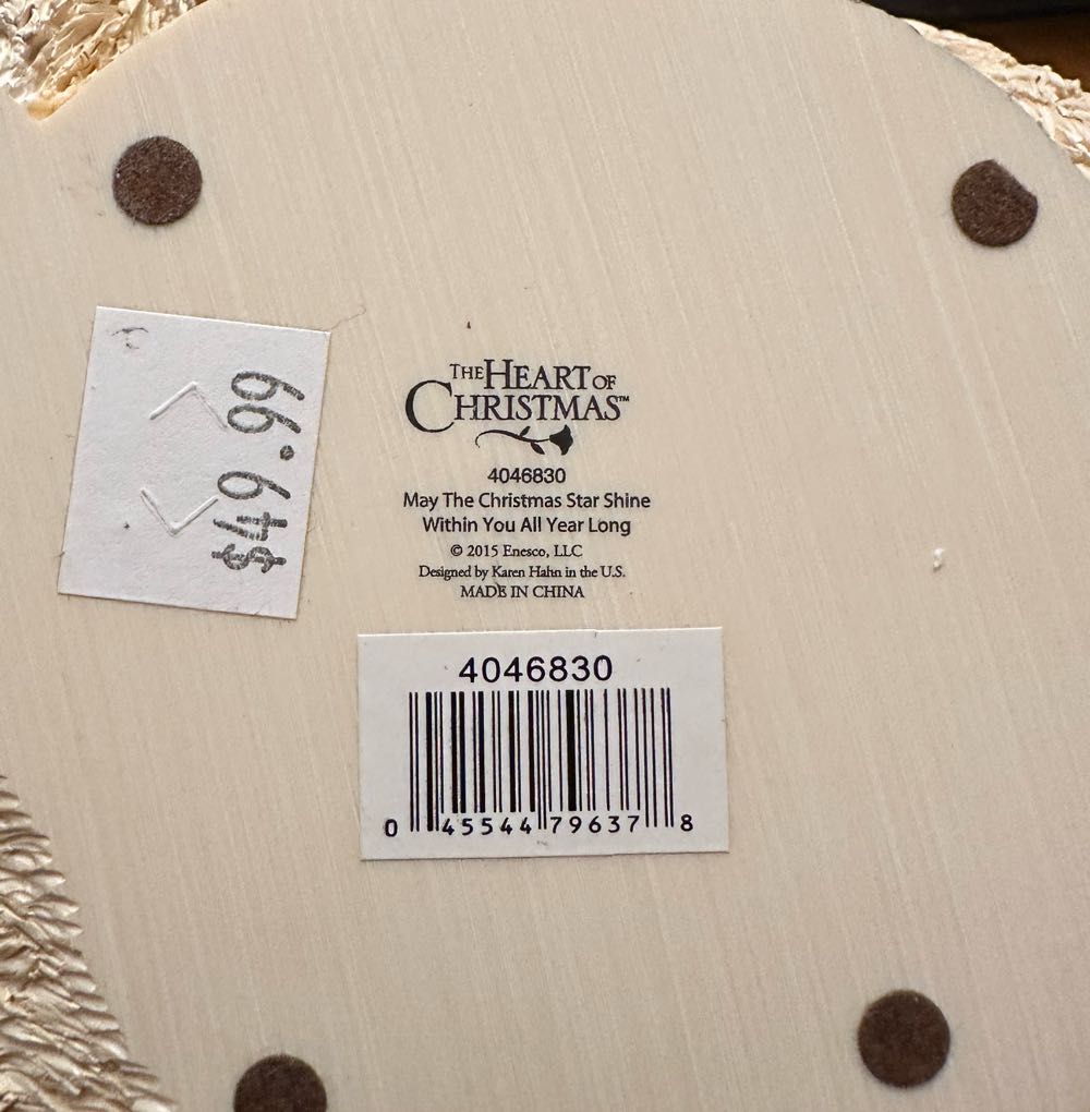 May The Christmas Star Shine Within You All Year Long - The Heart Of Christmas (Christmas) ornament collectible - Main Image 3