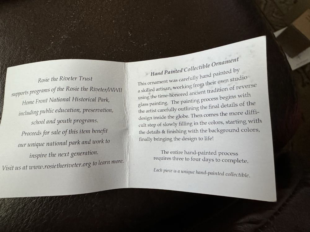 Rosie The Riveter  (Places) ornament collectible - Main Image 3