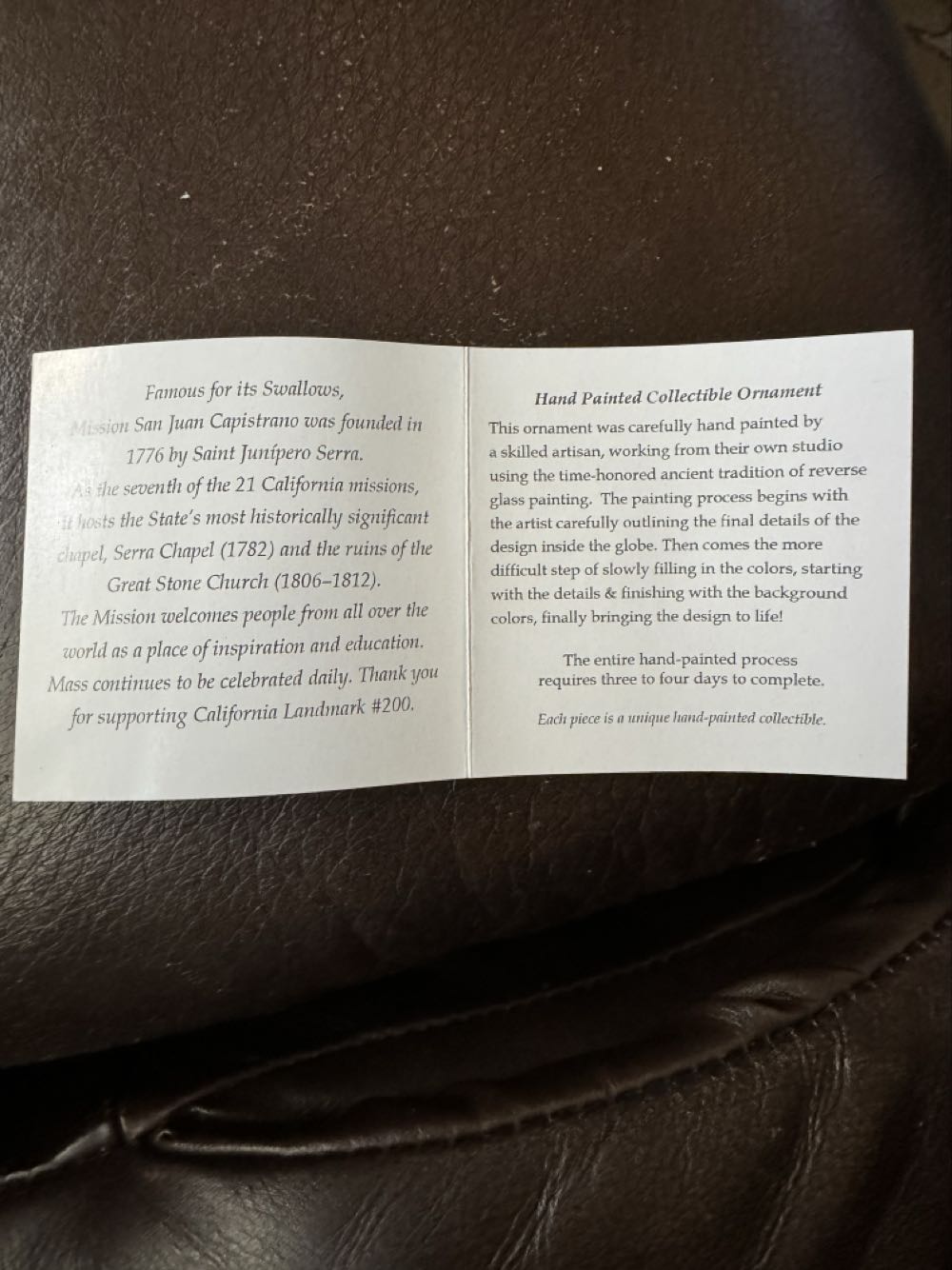 Mission San Juan Capistrano  (Places) ornament collectible - Main Image 3