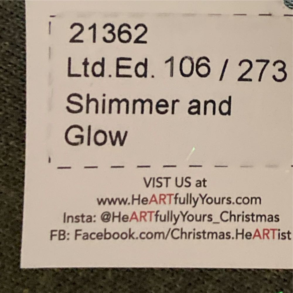 HY Shimmer And Glow Santa  ornament collectible - Main Image 3