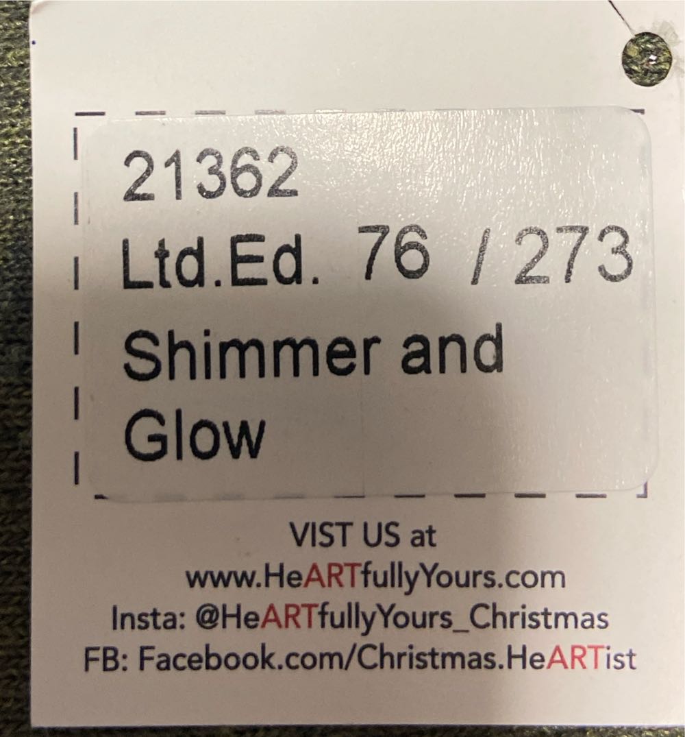 HY Shimmer And Glow Santa  ornament collectible - Main Image 4