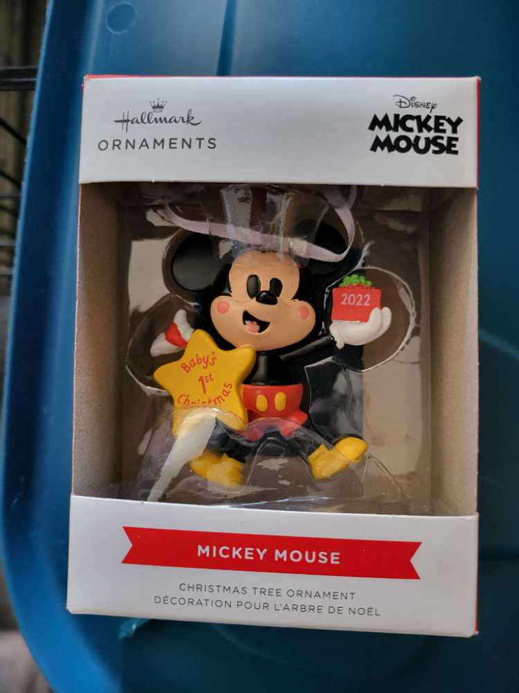 Hallmark Disney Mickey Mouse Baby’s First Resin Christmas Christmas Ornament  ornament collectible [Barcode 763795775743] - Main Image 2
