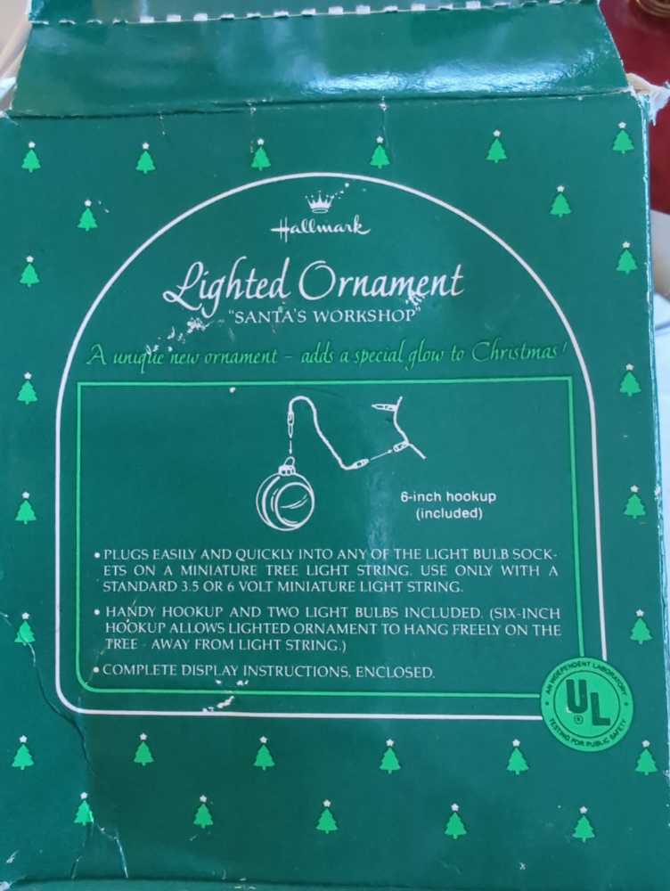 Santa’s Workshop Lighted Ornament  - Lighted Ornament (Santa’s Workshop) ornament collectible - Main Image 4